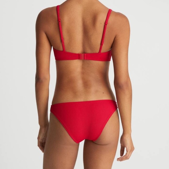 Oysho Piqué Halterneck-Style Bikini Top & Classic Briefs - Picture 3 of 8